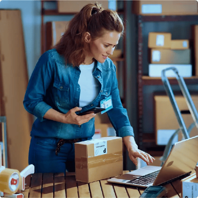 Person using tablet