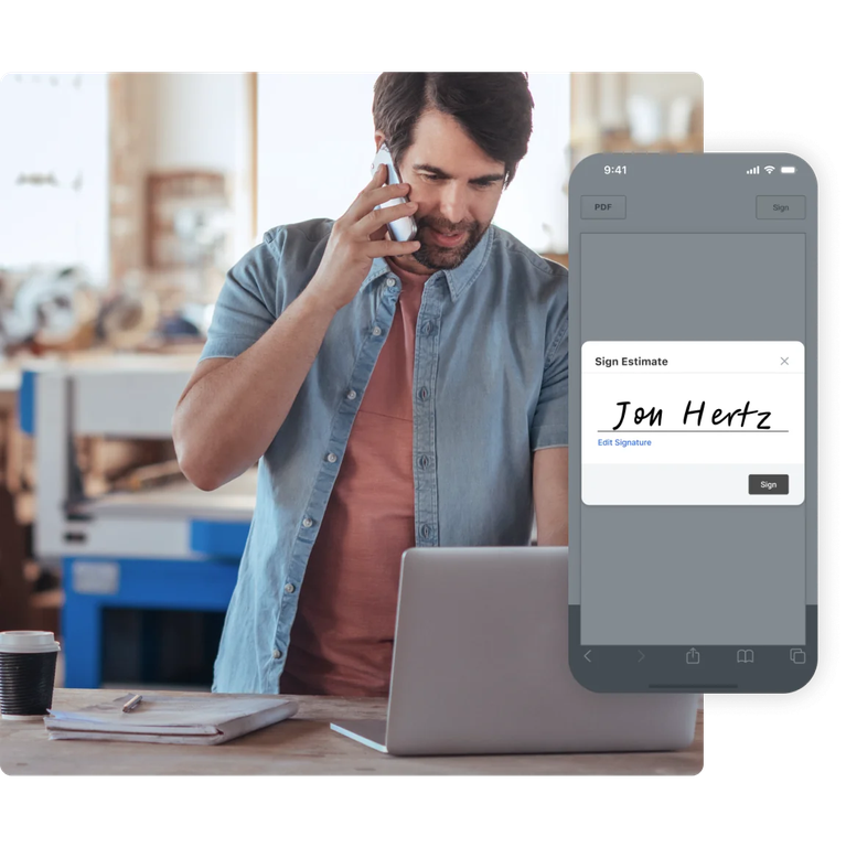Person holding phone