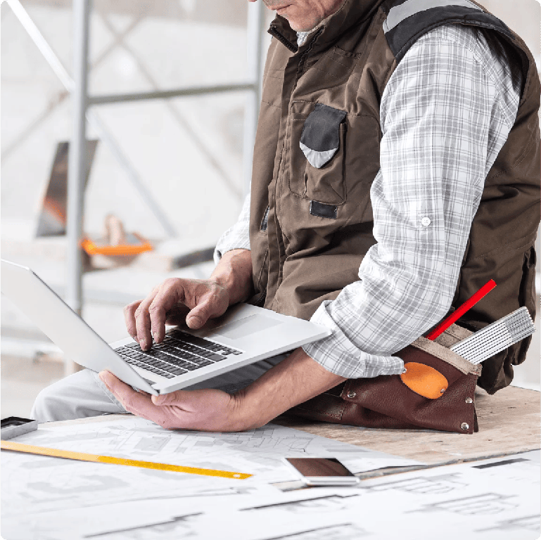 Person using tablet