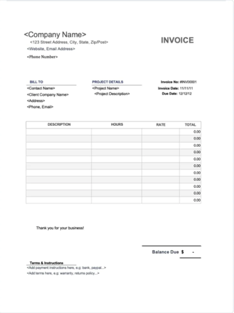Printer Friendly Template Image