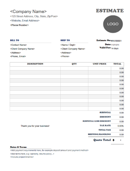 Services Template Preview